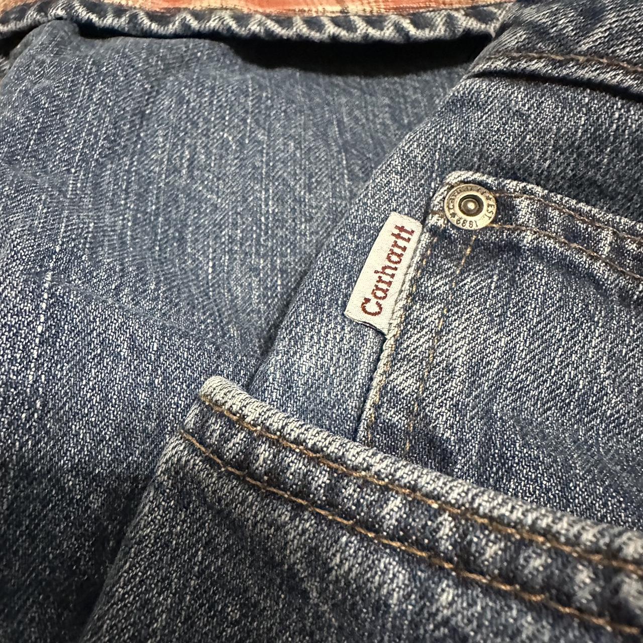 Vintage Carhartt Flannel Lined Jeans #vintage... - Depop