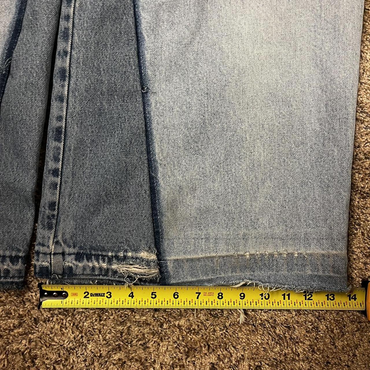 Crazy baggy twin cannon style reworked jeans Wangler... - Depop