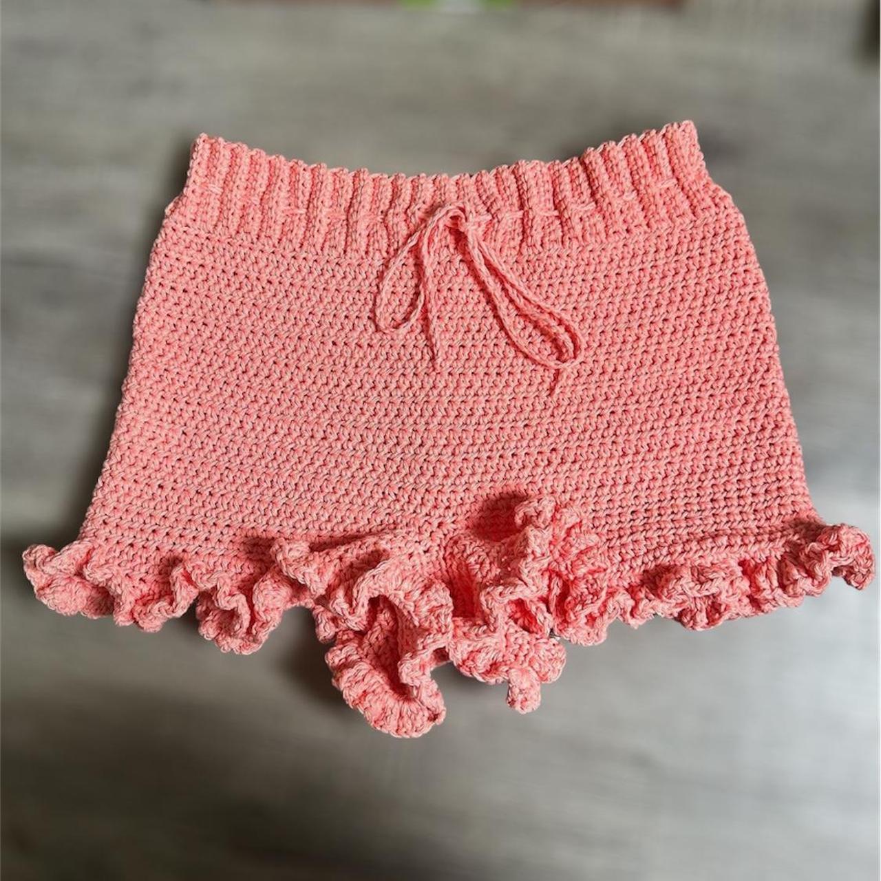 Crochet Ruffle Shorts 