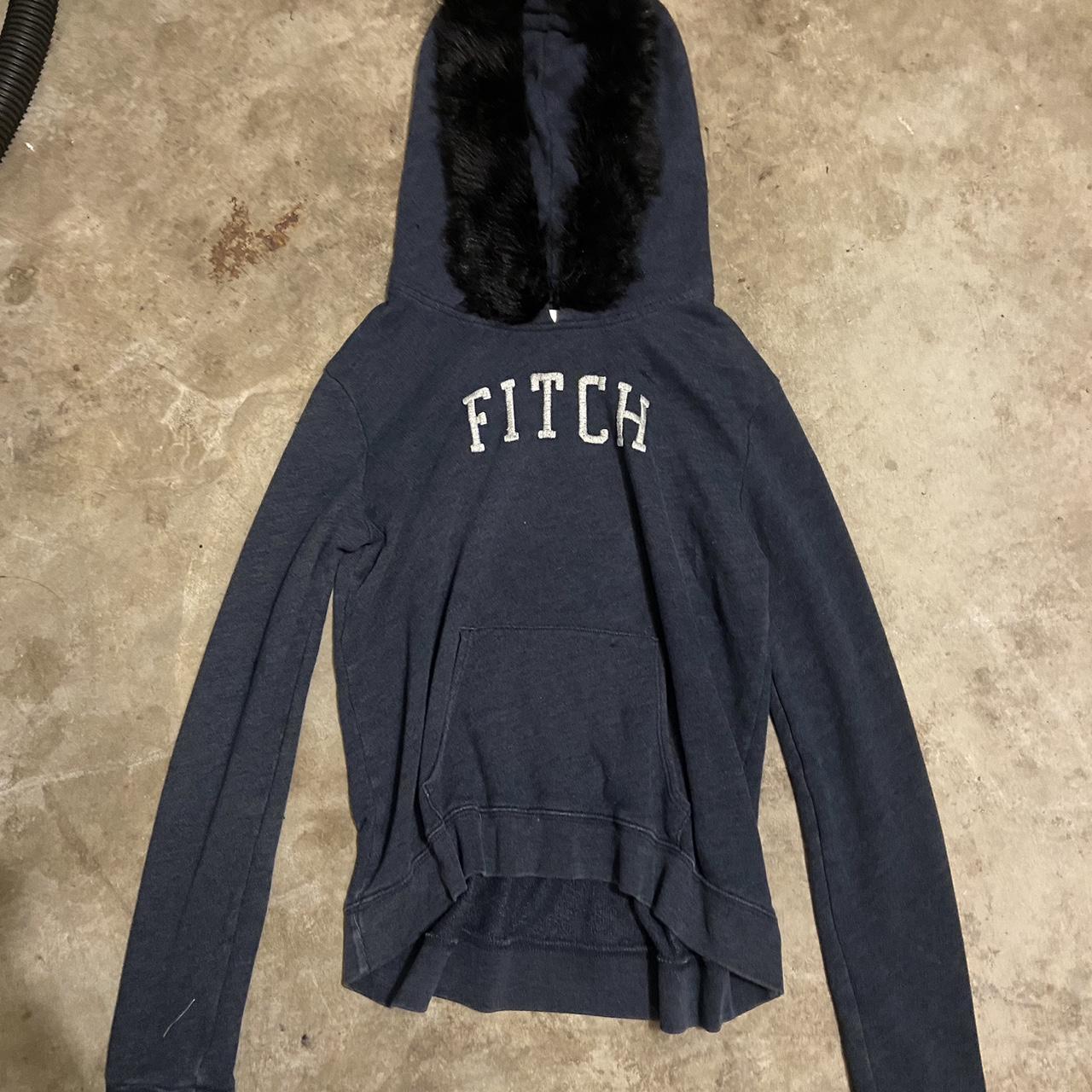 Reworked Vintage Fitch Hoodie cut and sew fur... Depop