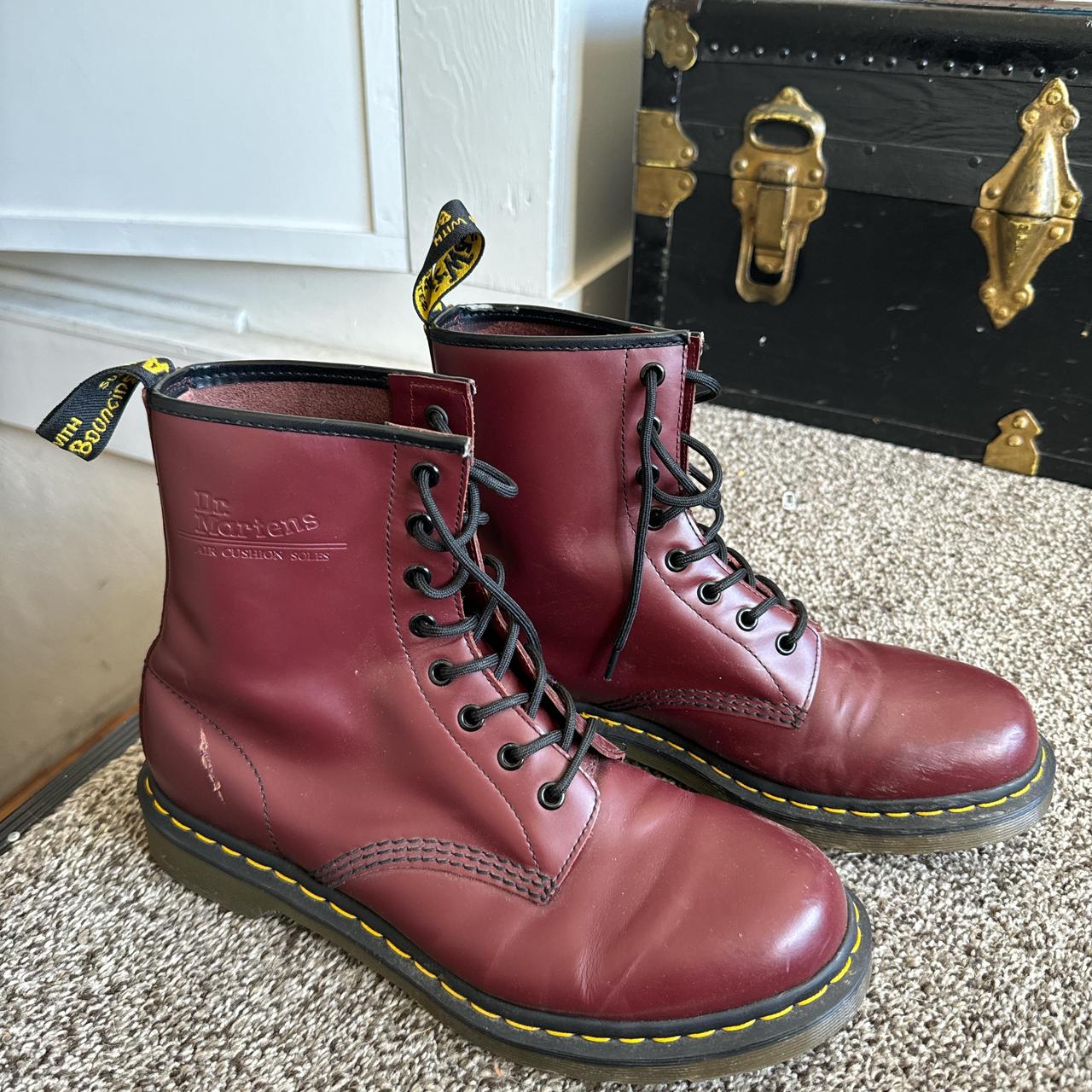 Womens Burgundy sortant Dr Martens