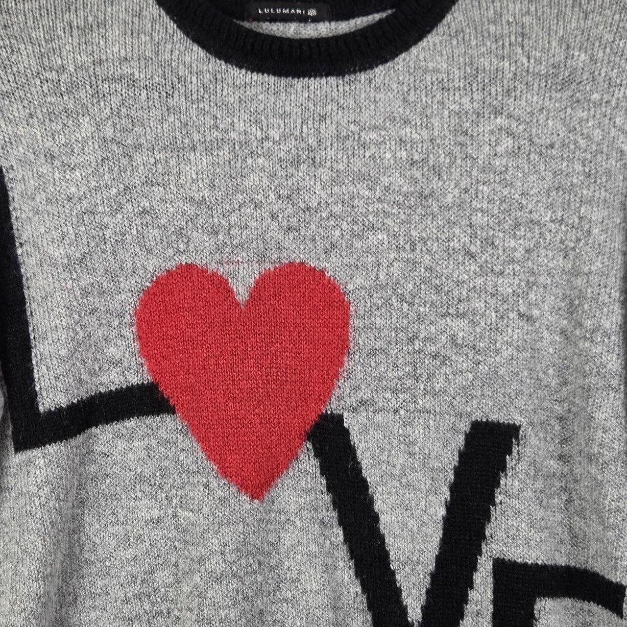 Source Unknown Women's Sweater - Grey/Red - L – W… - image 2