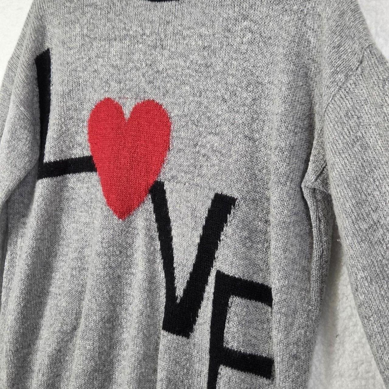 Source Unknown Women's Sweater - Grey/Red - L – W… - image 3