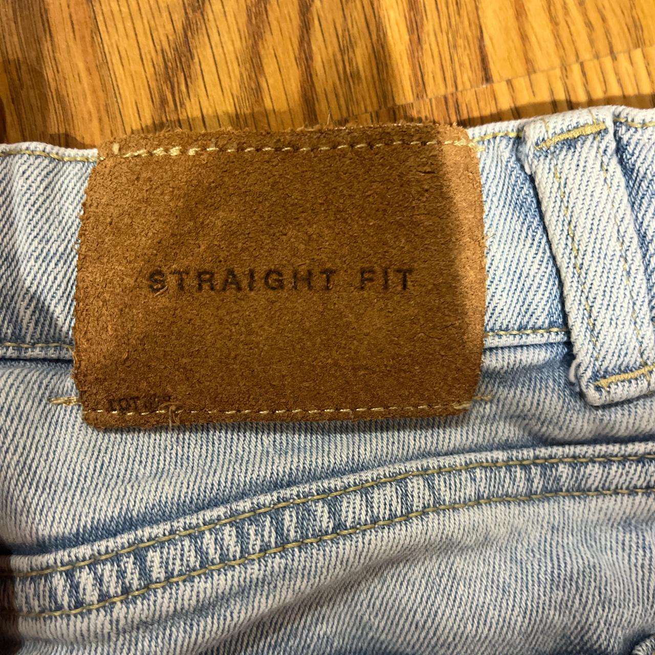 zara girls jeans size 1112 light wash straight fit... Depop