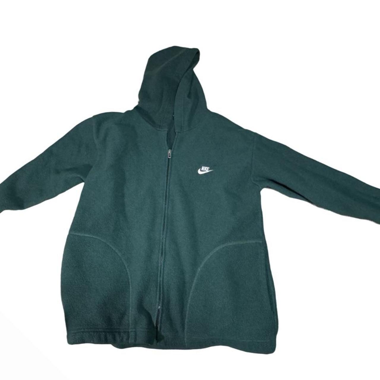 mens green nike zip up hoodie