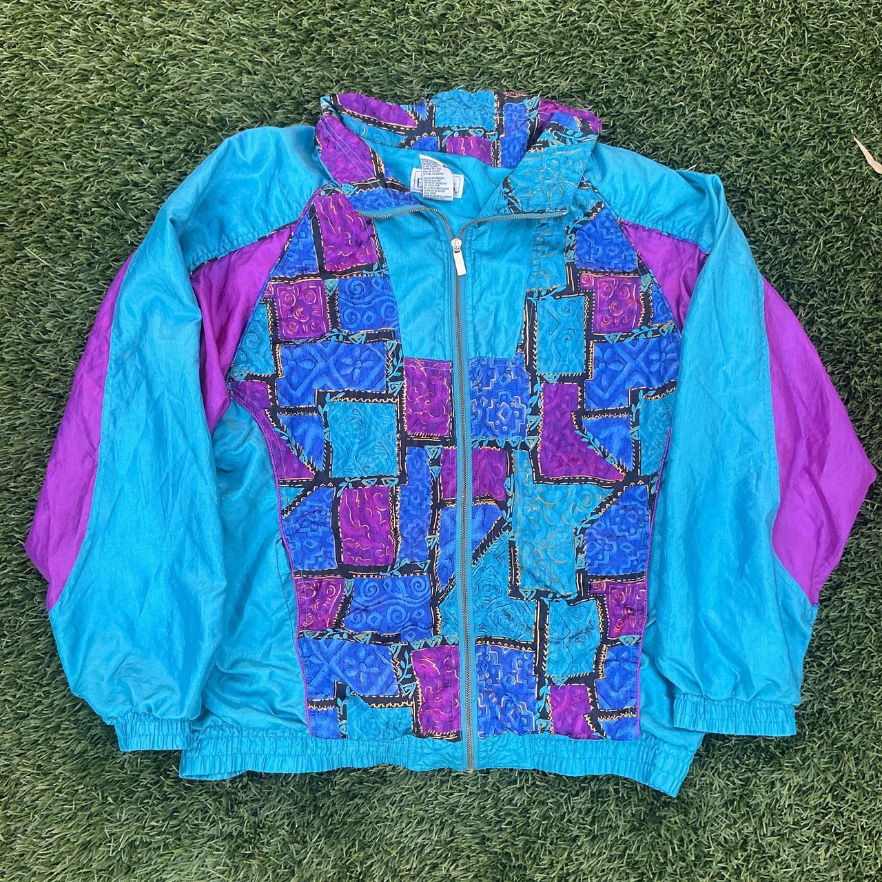 Basic Editions Women's Jacket - Multi/Blue - L – … - image 1