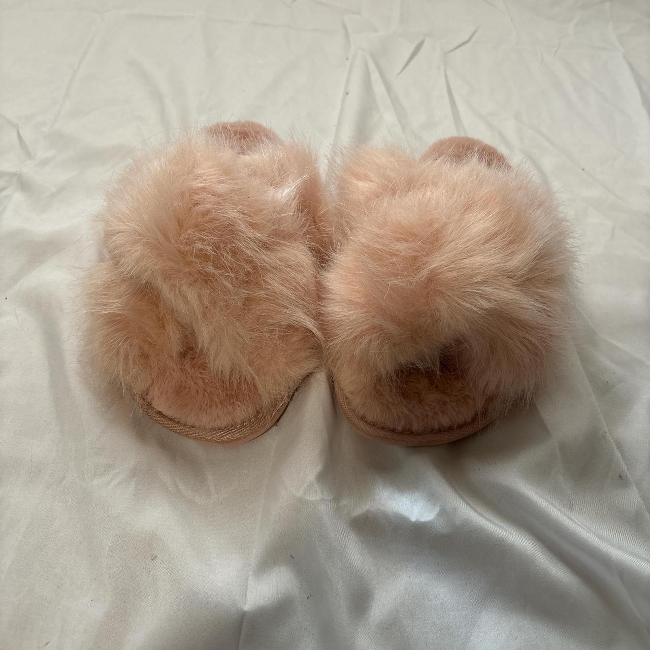 New Fenty Savage fuzzy slippers