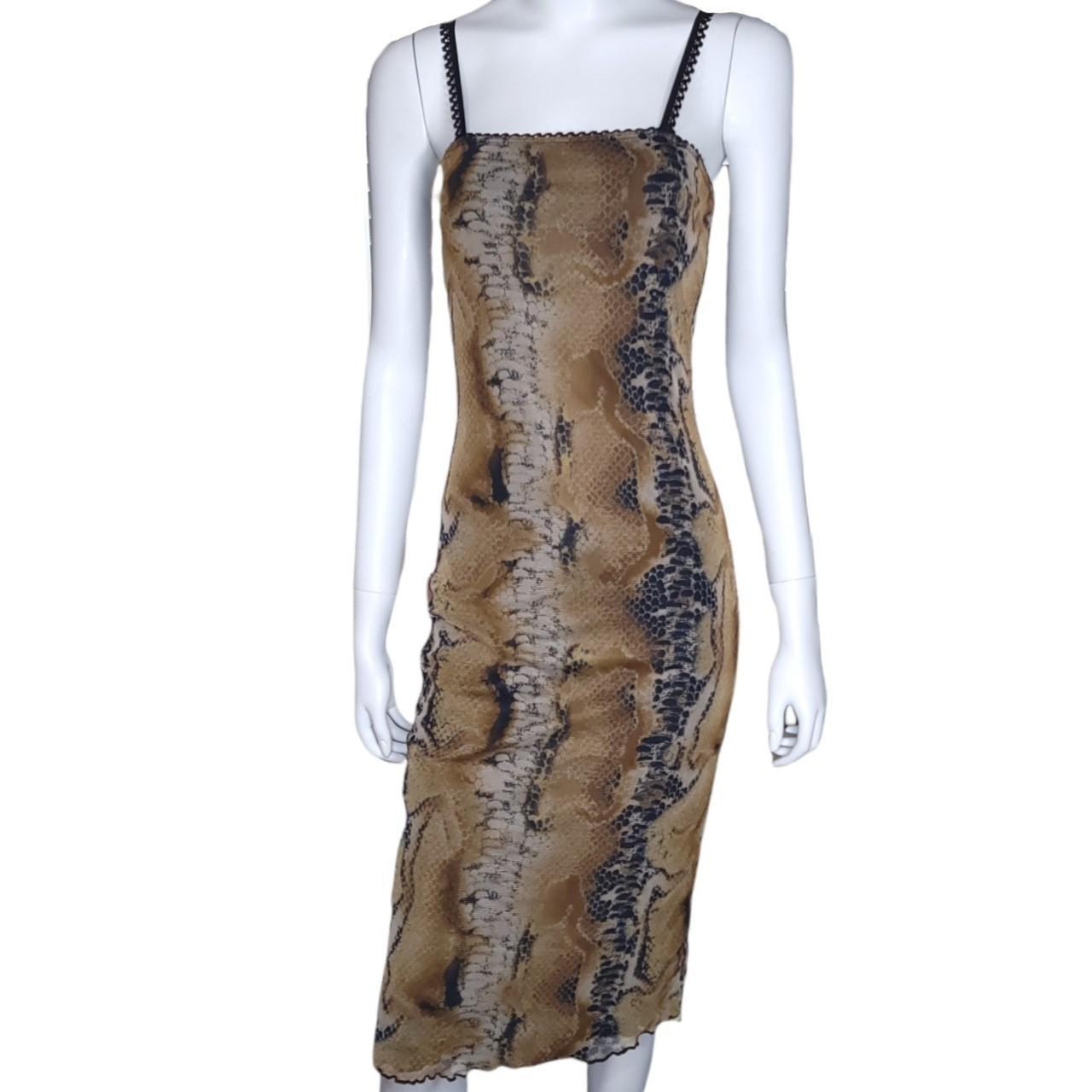 Snakeskin on sale mesh dress