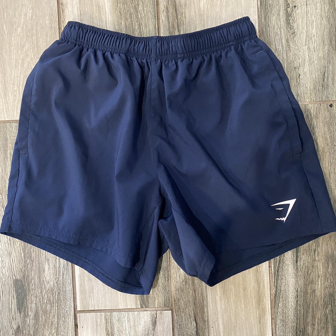 Blue Gymshark Shorts Size Men’s XS 5 inch seams Depop