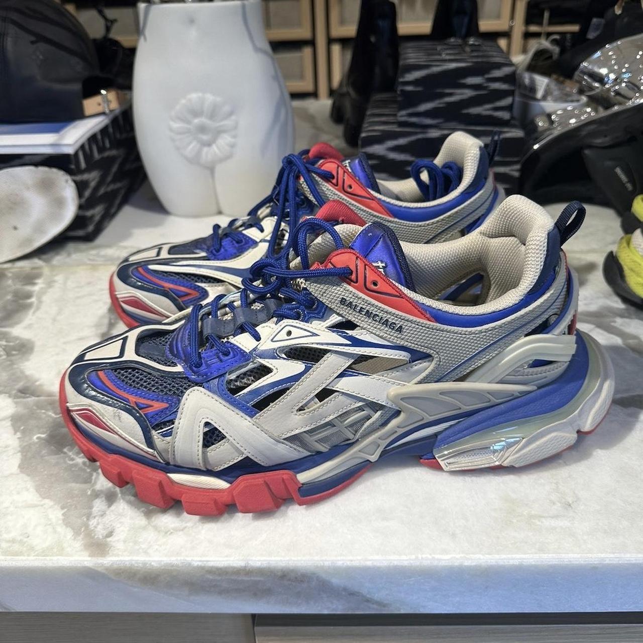 Balenciaga track 2 blue/red - Depop