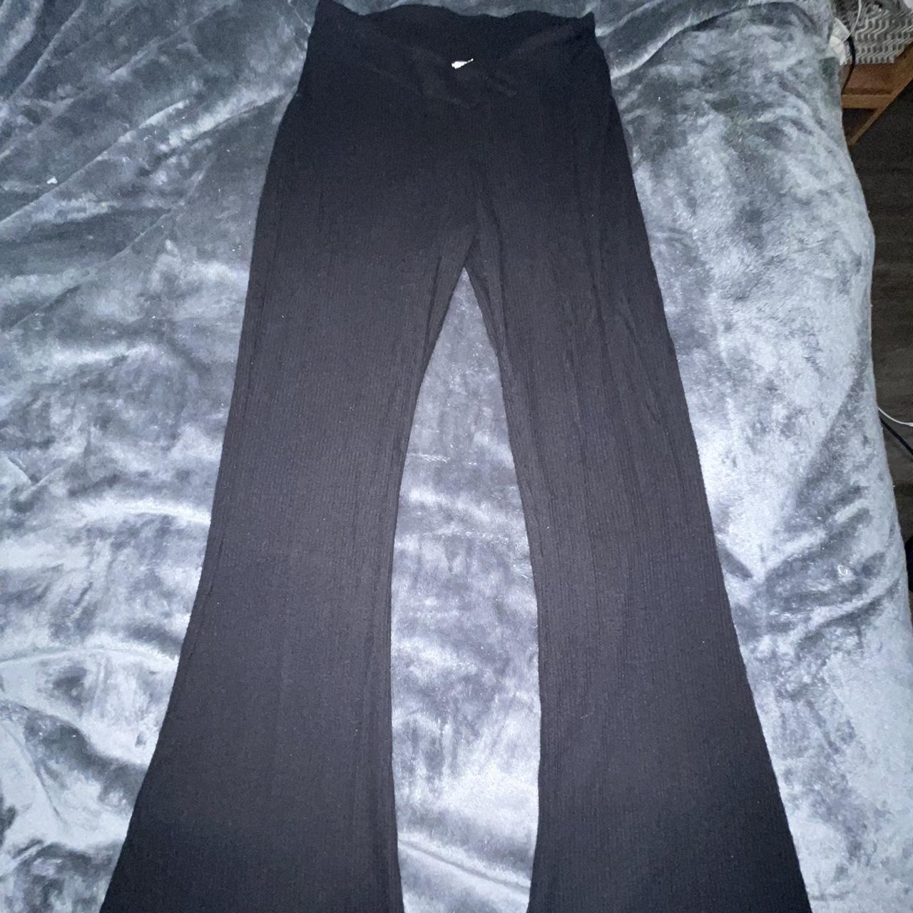 Black soft flare Colsie leggings - Depop