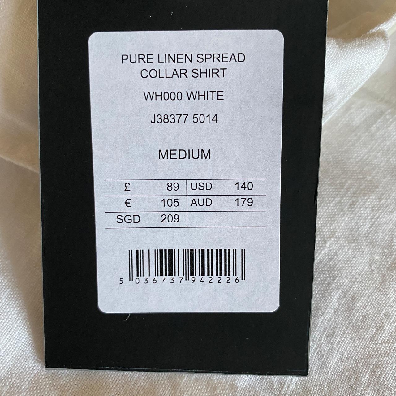 Jigsaw Mens White linen shirt, medium. Selling as...