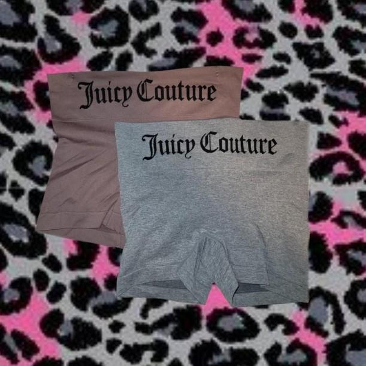 juicy couture gray logo boxers in size L bought - Depop