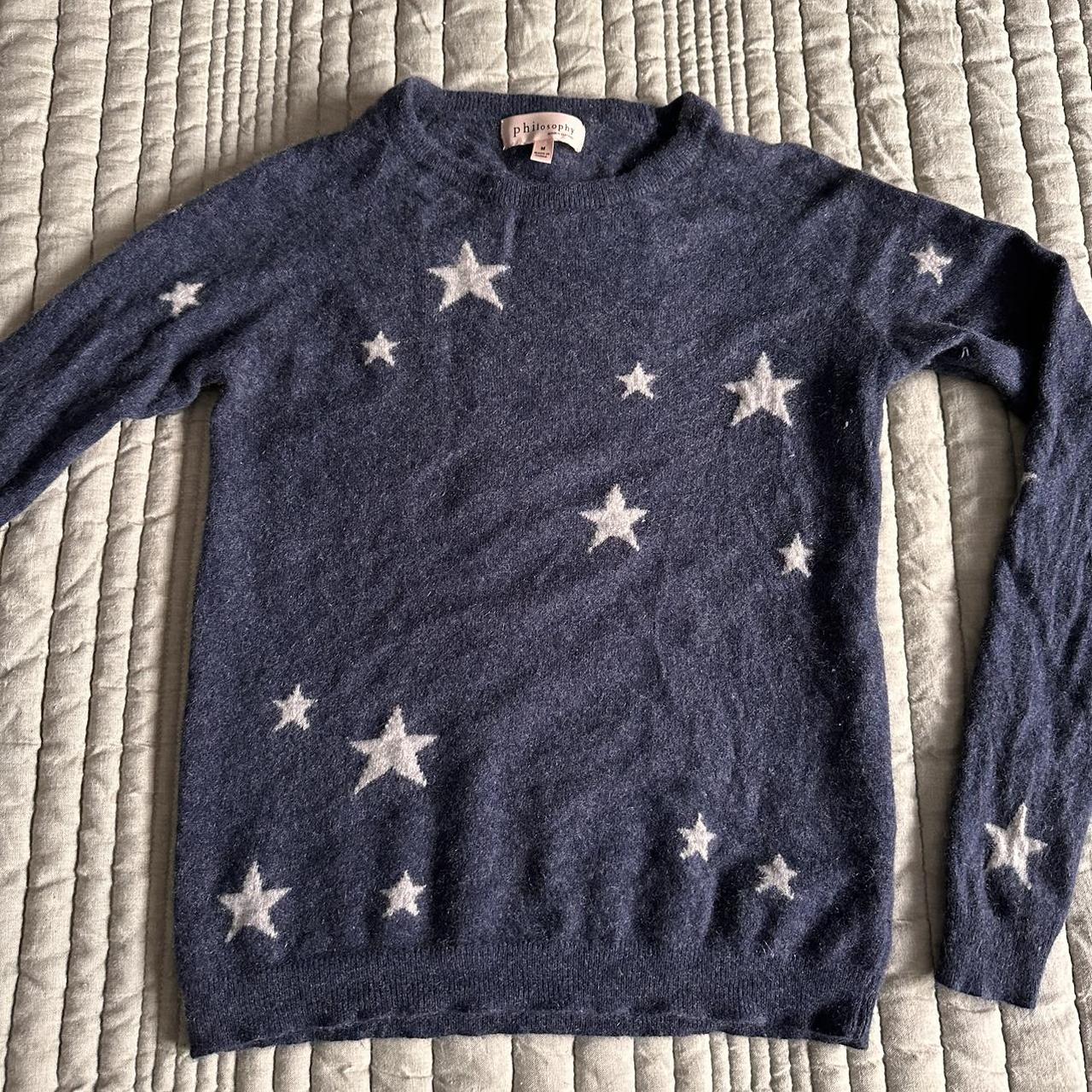 Blue jumper with white on sale stars