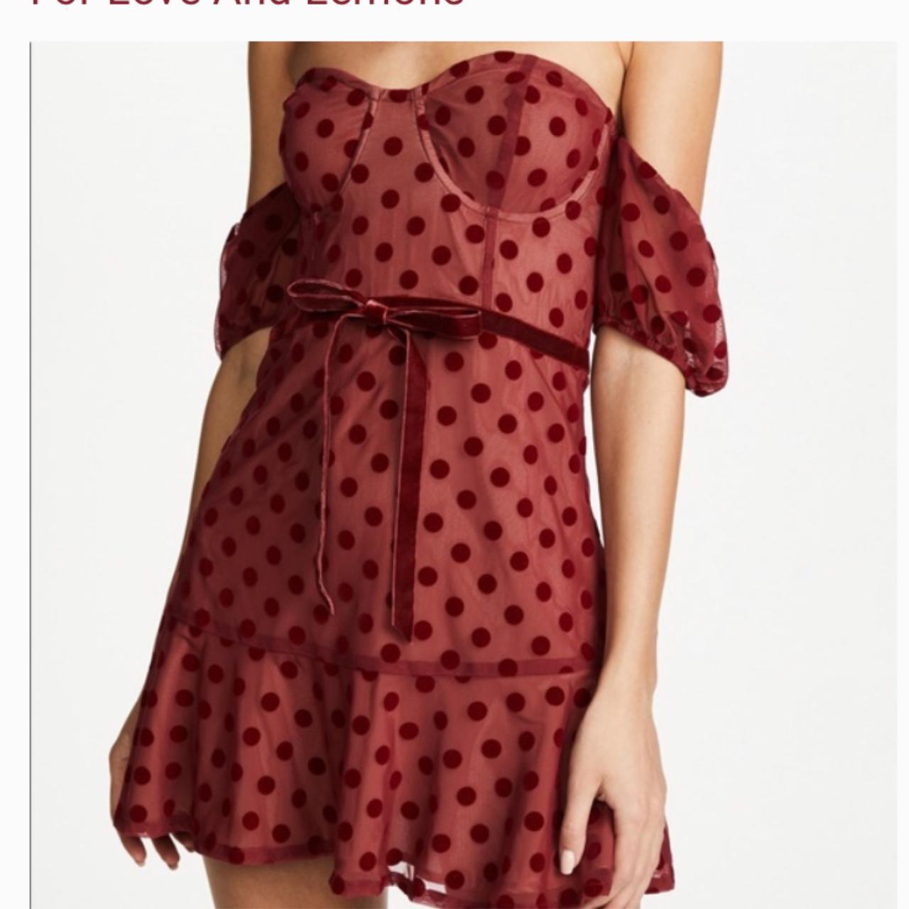 For love shops and lemons red polka dot dress