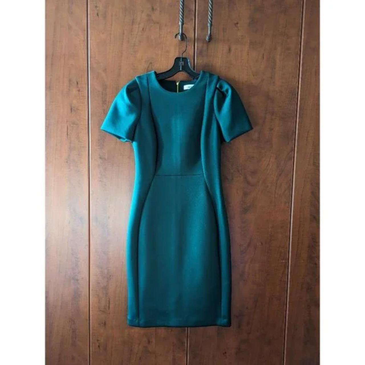 Calvin klein emerald green dress best sale