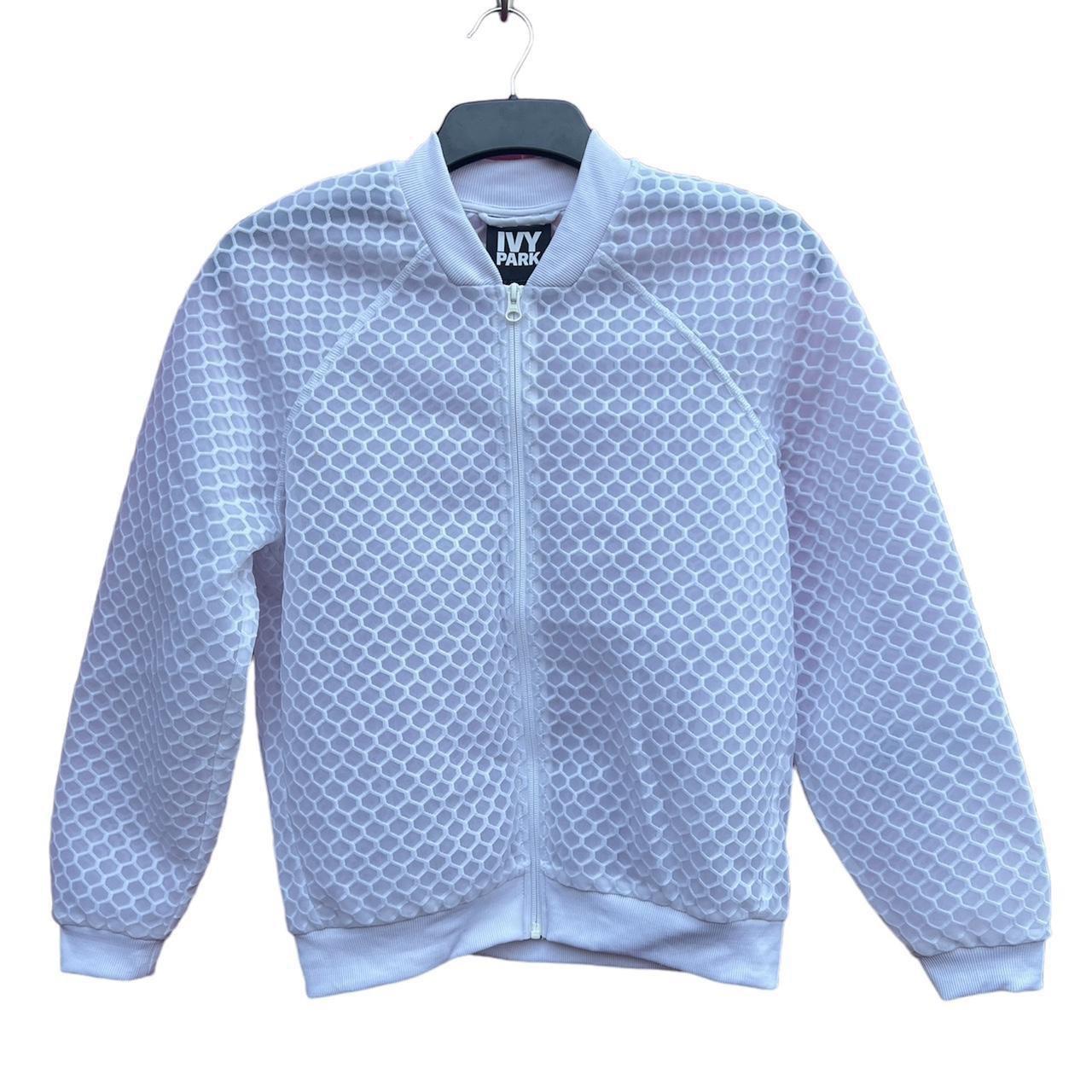 Beyoncé Ivy Park white beehive honeycomb zip Depop