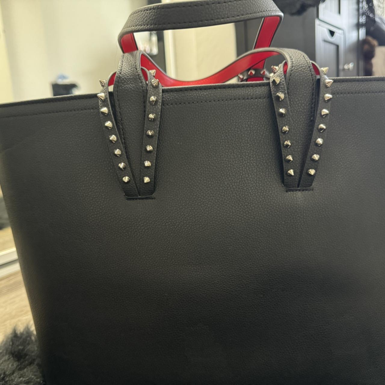 Christian Louboutin Loubila Shoudler Bag in Loubinthesky Perforated Leather  | Neiman Marcus