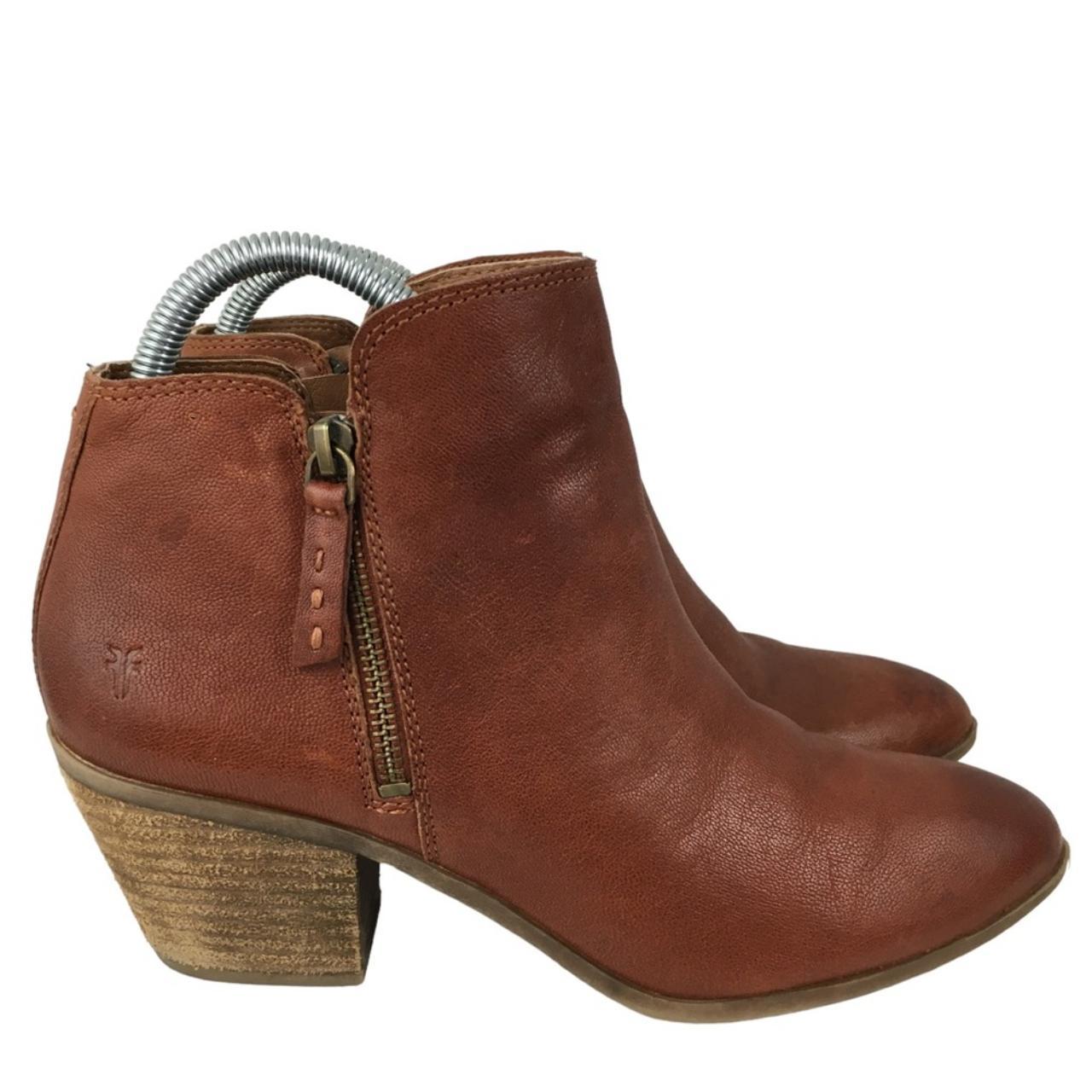 Frye judith zip bootie hot sale cognac