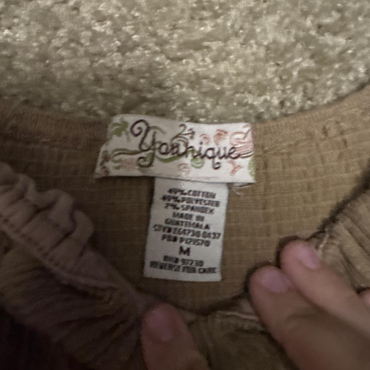 Younique women's tan and brown blouse