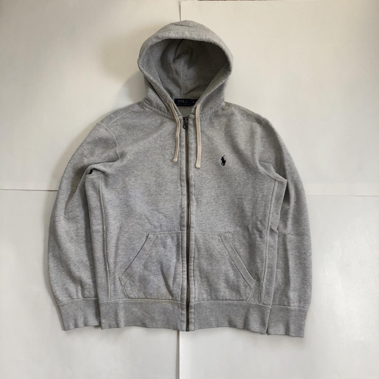 Polo Zip Up Hoodie Size: Medium (Fits S/M) Color:... - Depop