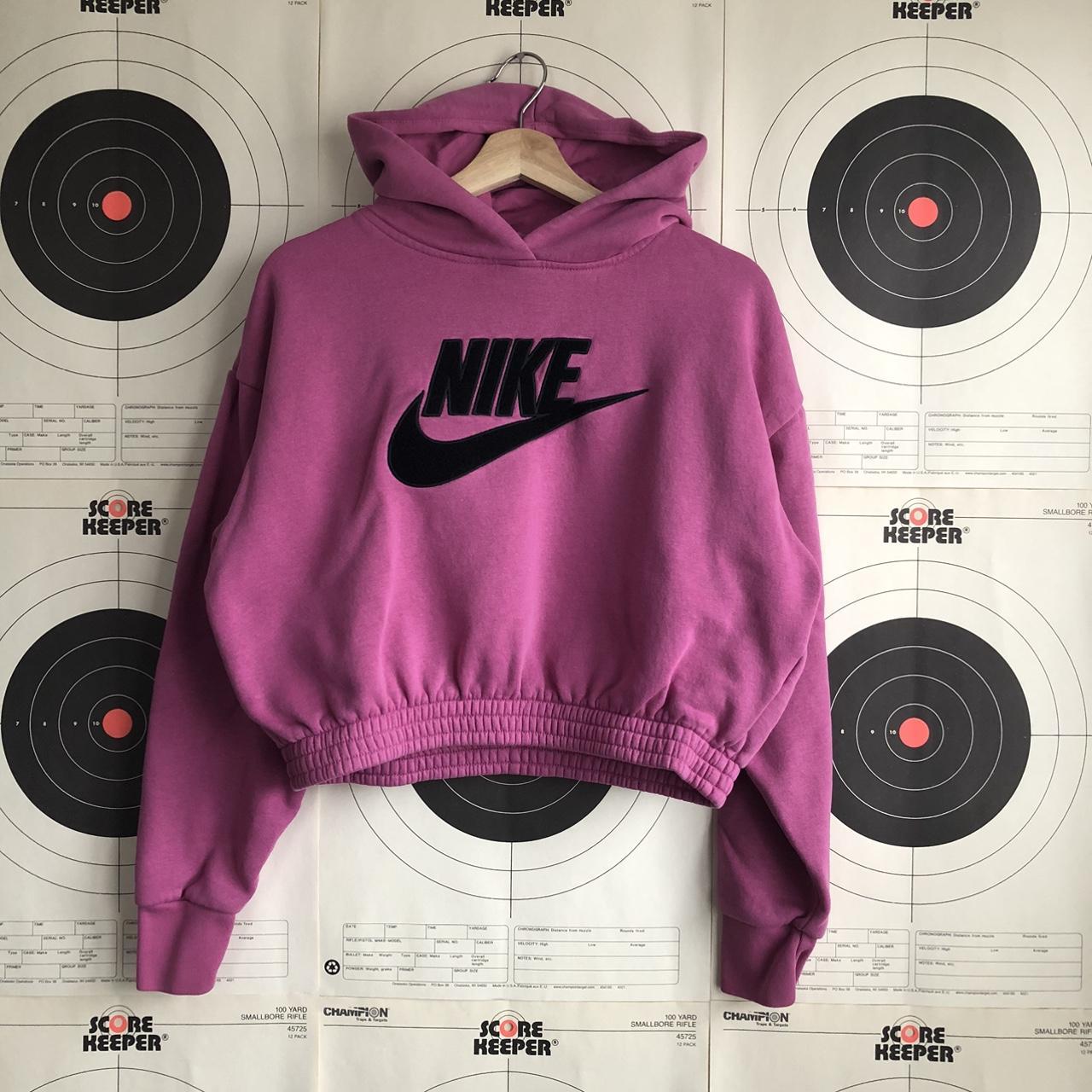 Pink Nike Dri Fit Hoodie Cute Mid Sleeve Zip Up Depop