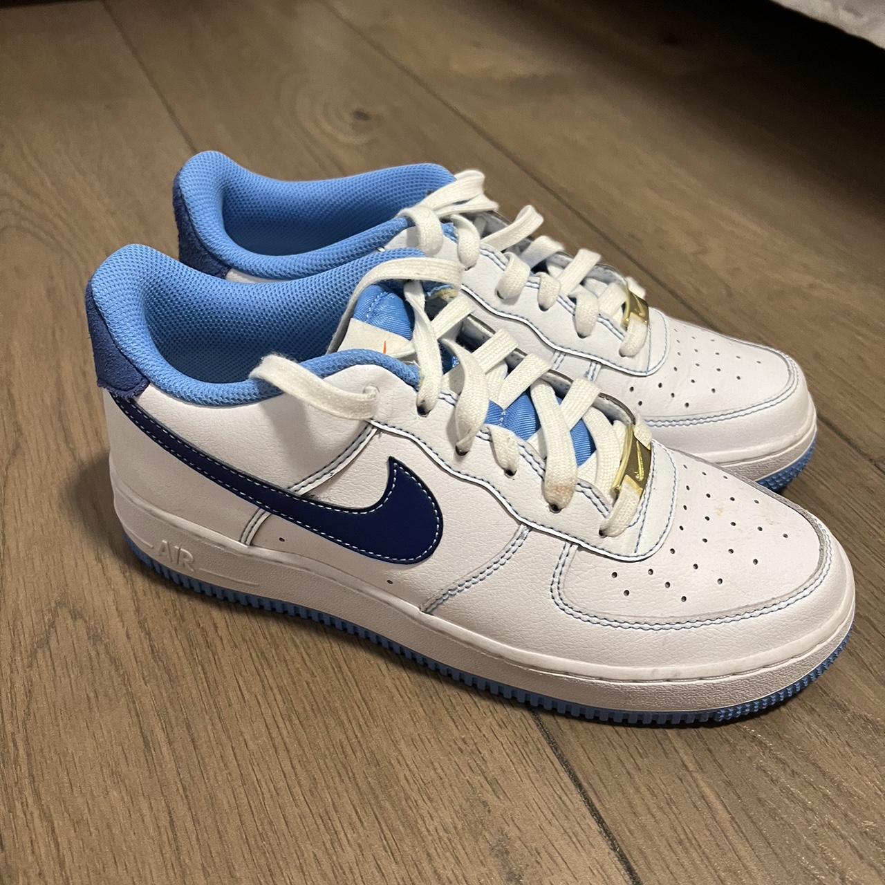 nike air forces (6 YOUTH) -worn once - Depop