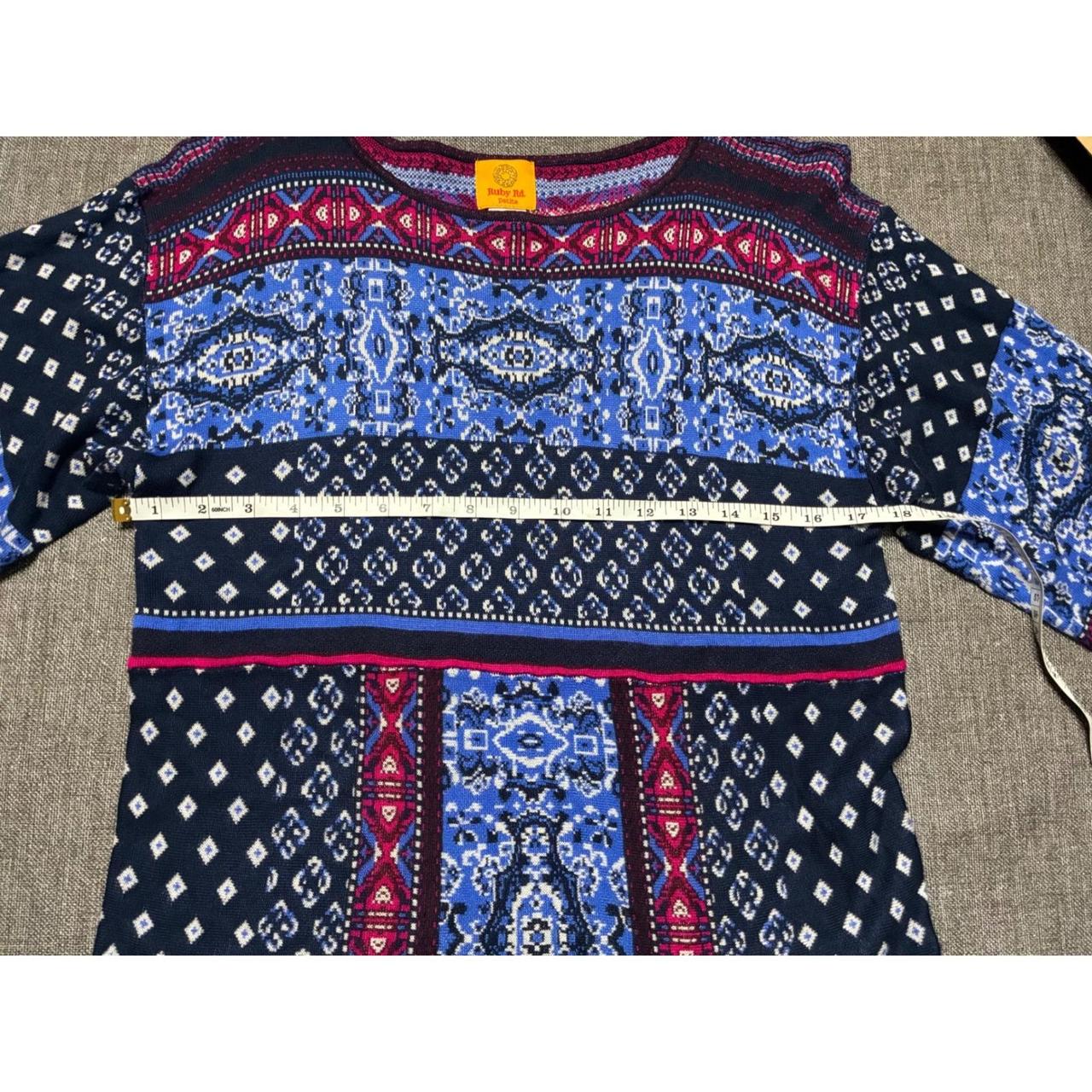 Ruby Rd. Women's Blouse - Blue/Pink – Ruby Rd. Pe… - image 5