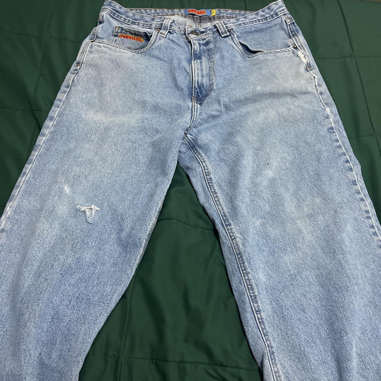 light blue empyre jeans size... - Depop