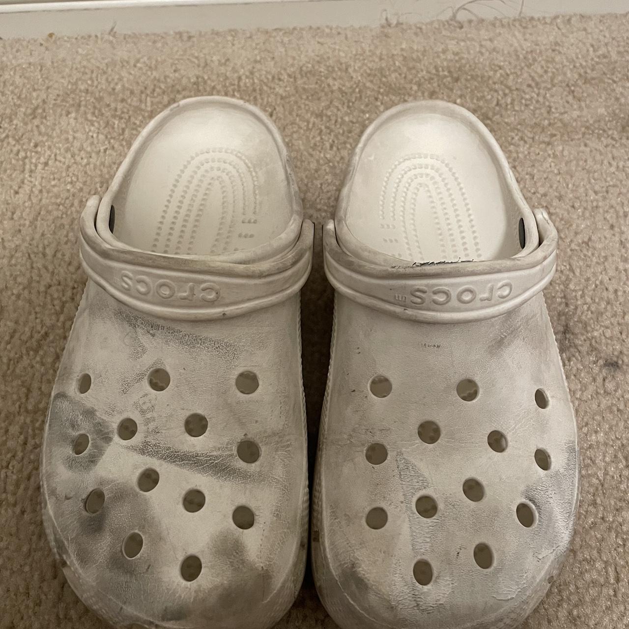 mens white crocs