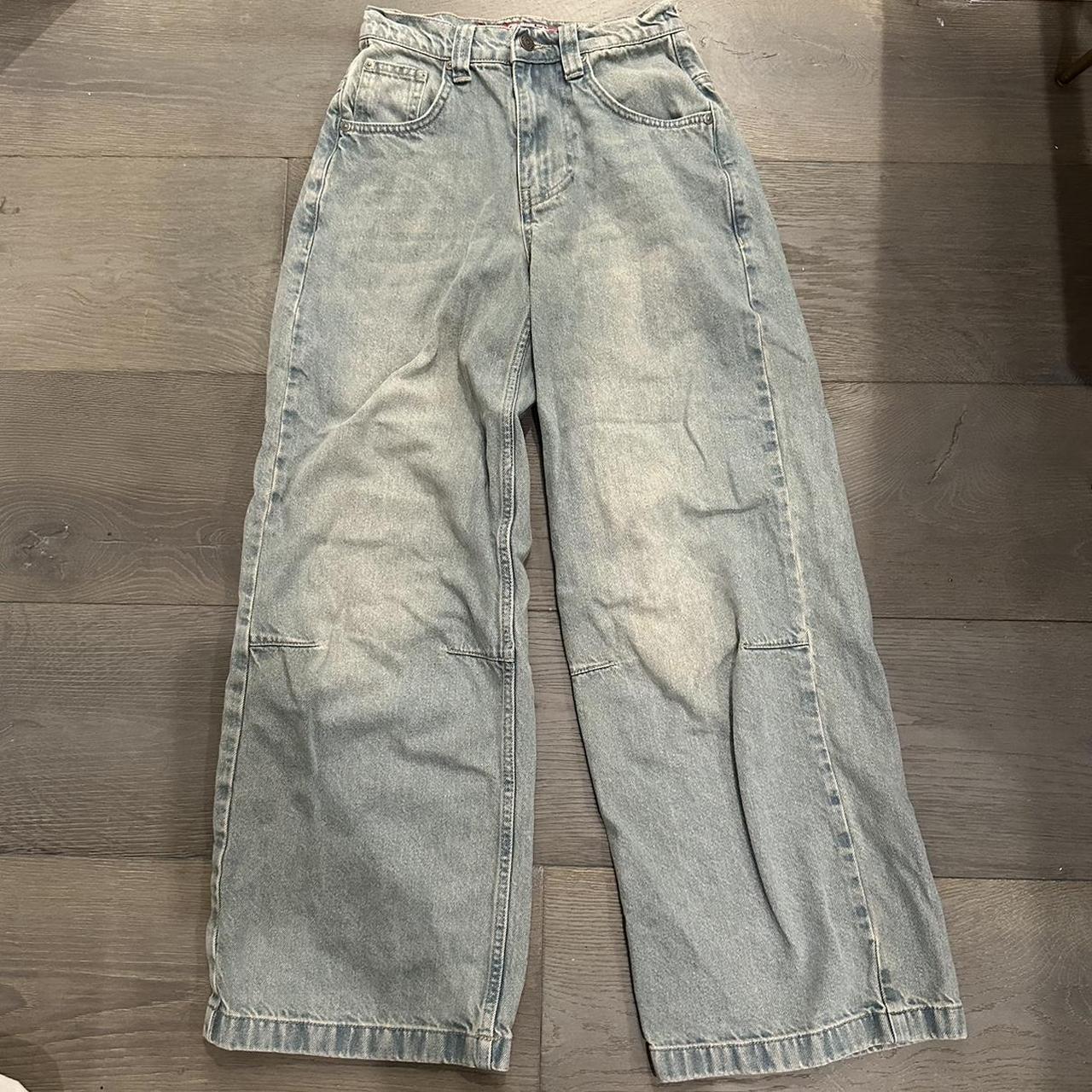 Jaded London light wash colossus baggy jeans - Depop