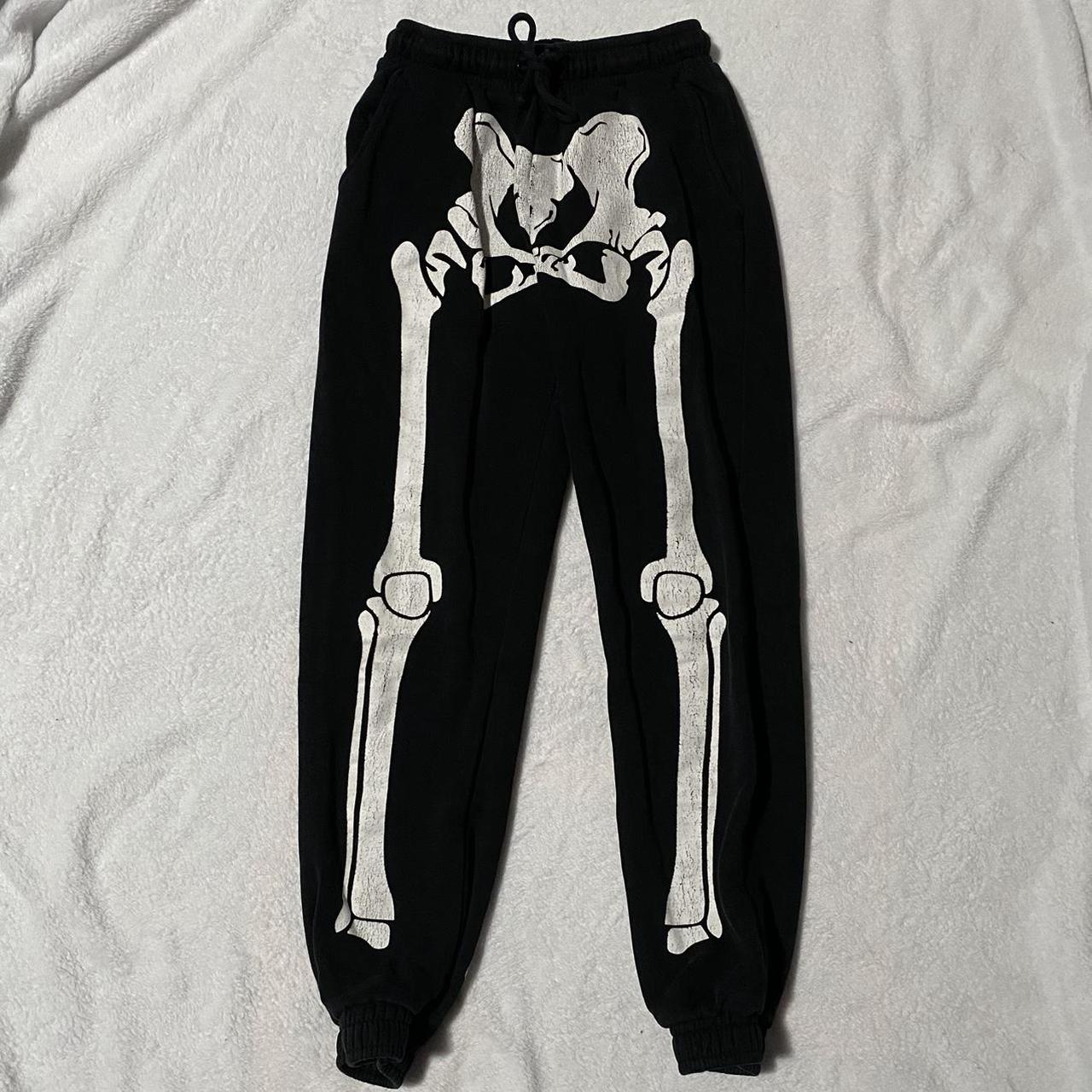 dollskill trickz n treatz skeleton joggers, size