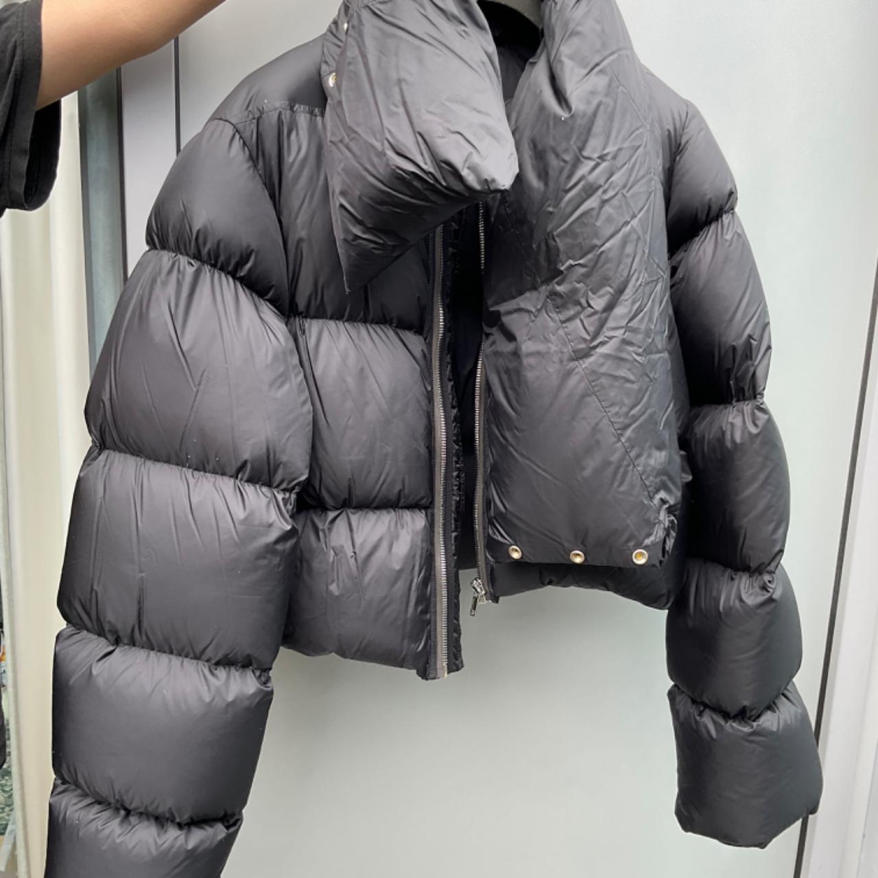 Rick Owens neck puffer coat Brand new Fit UK6-10 - Depop