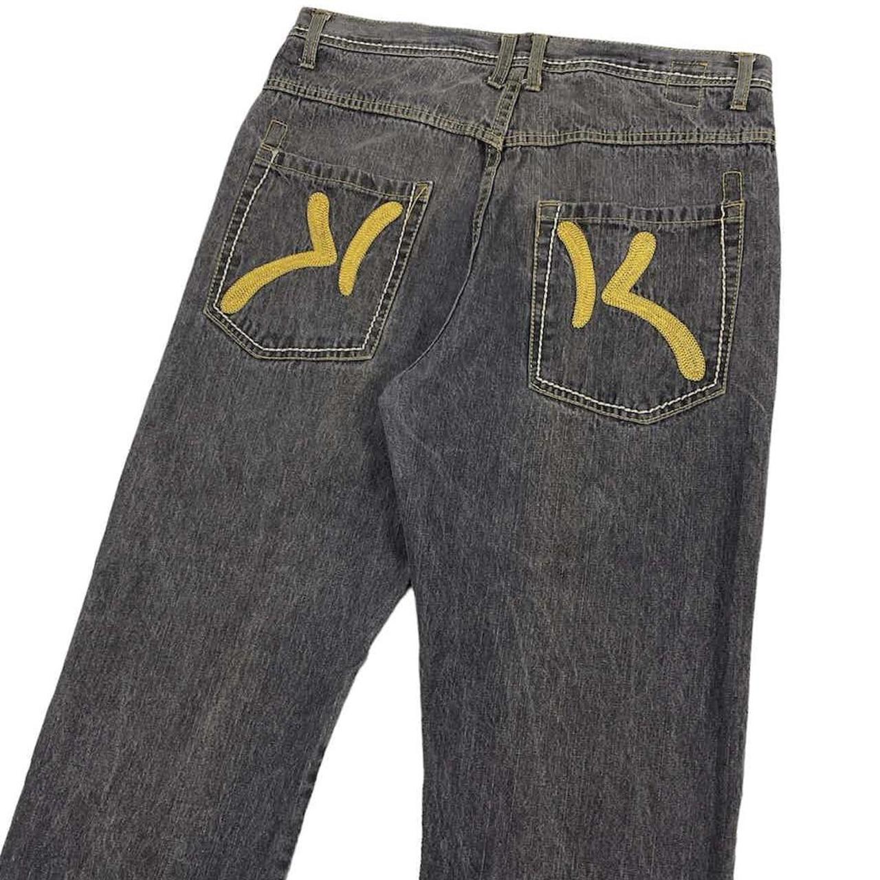 Karl Kani Jeans Big Logo Faded Black Price is... - Depop