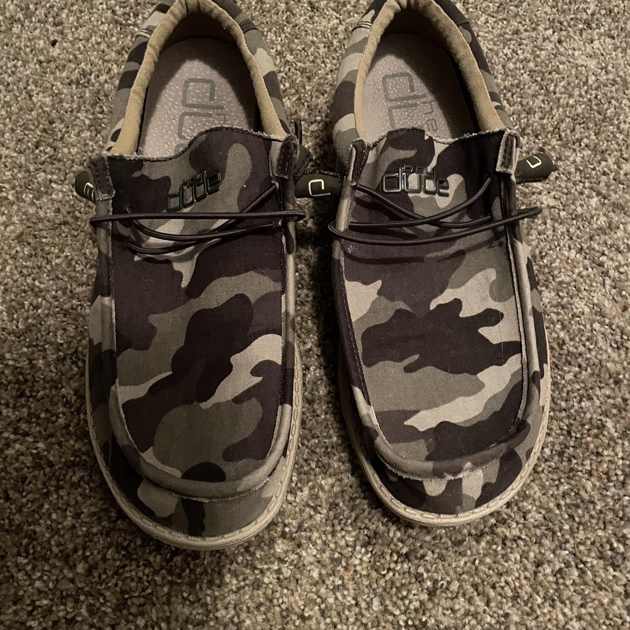 helis leopard fleece shoe hey dudes