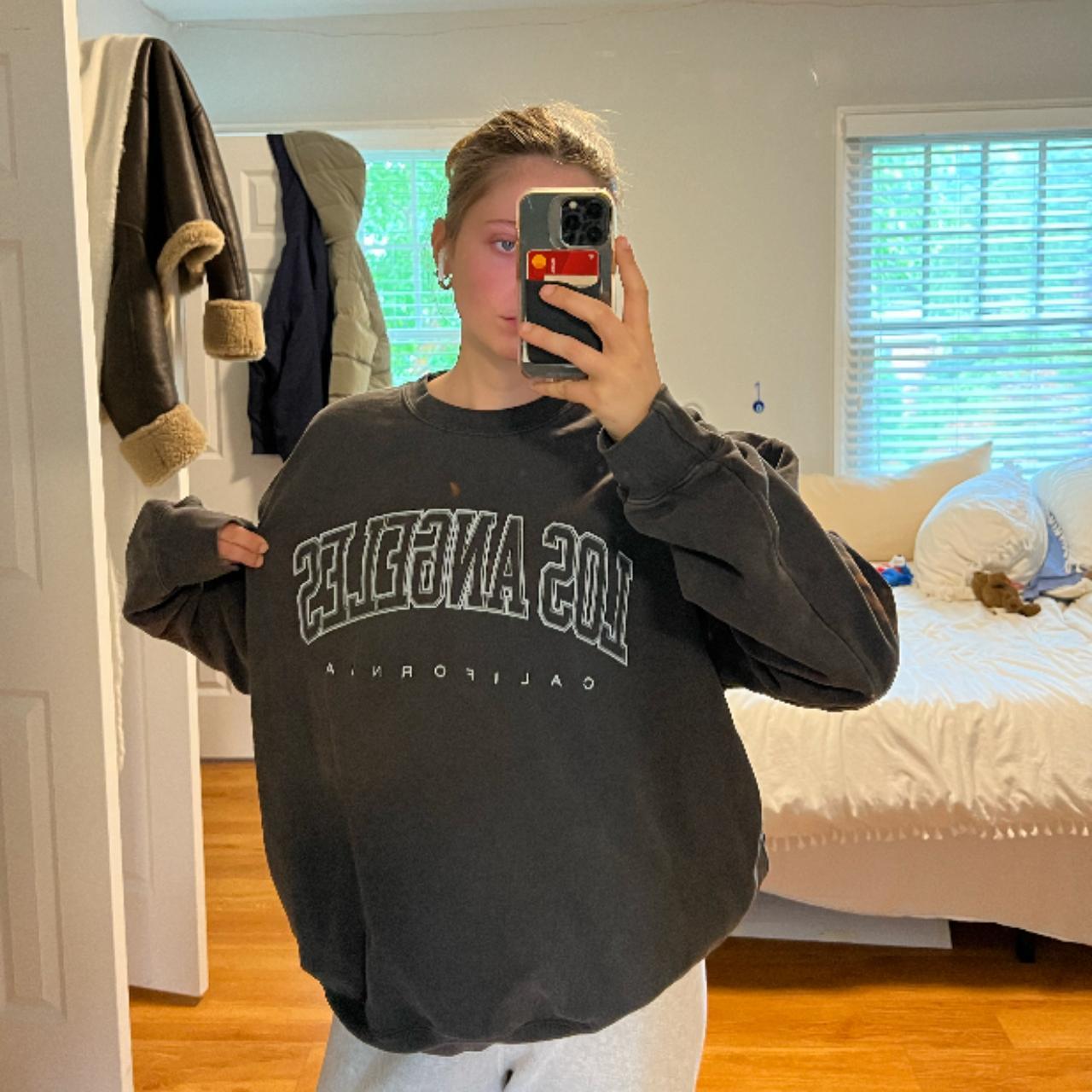 BRANDY MELVILLE Los Angeles Crewneck, Fits like a... Depop