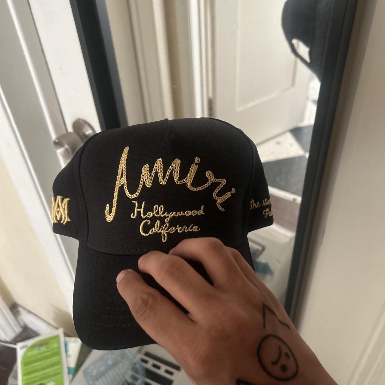 #Amiri #black and #gold #hat #california - Main Image