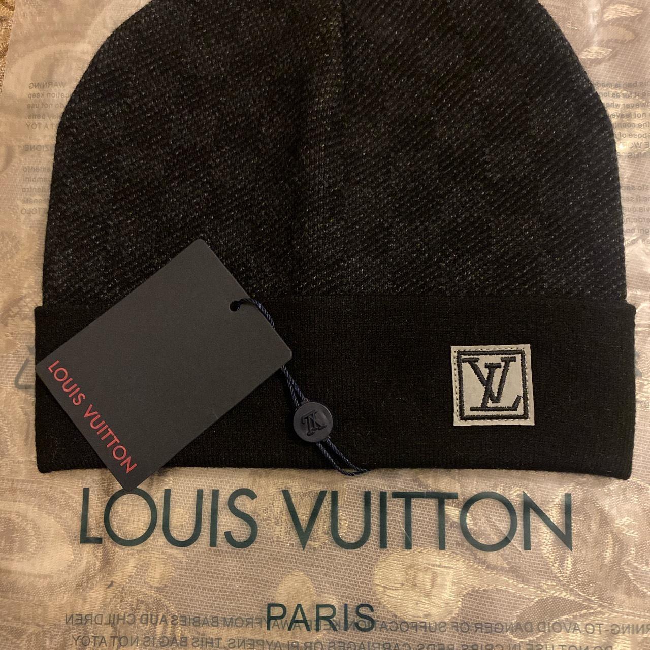 Grey Louis Vuitton Beanie Free Shipping Next day - Depop
