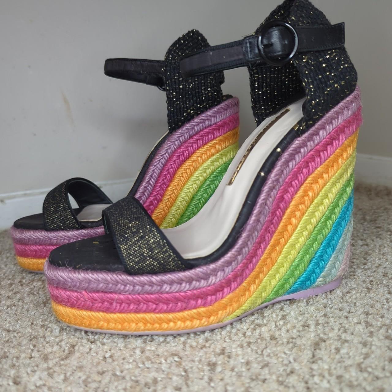 Sophia webster best sale rainbow heels