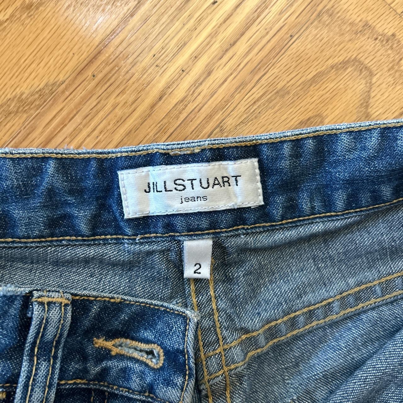 Jill Stuart Women Gray blue Denim Jacket size 2. Button. Pockets.