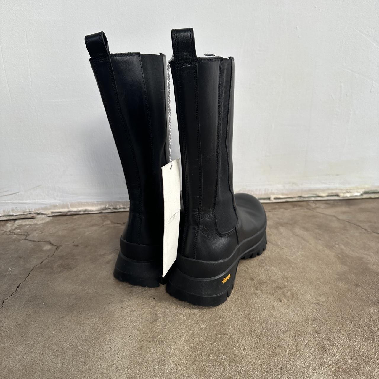 high shaft leather boots