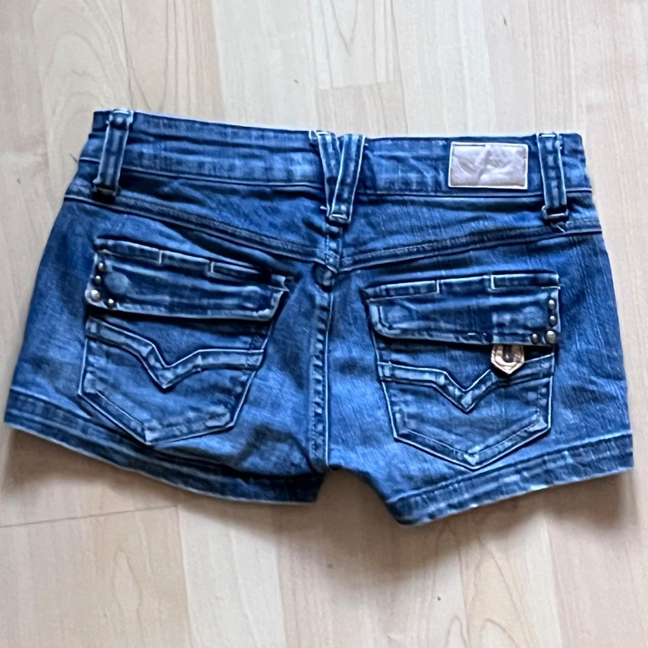 Vintage Papaya Mini Jean shorts Very mini Original... Depop