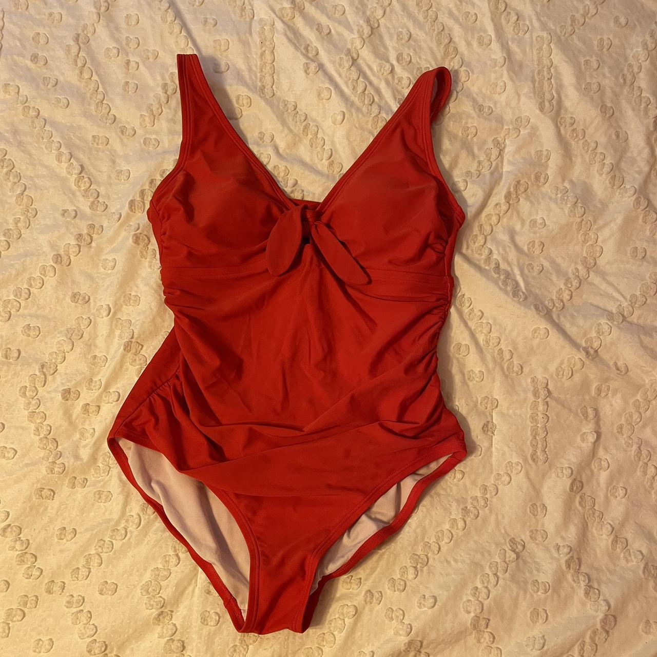 Large Red One Piece Swimsuit, Lightly Used - Depop