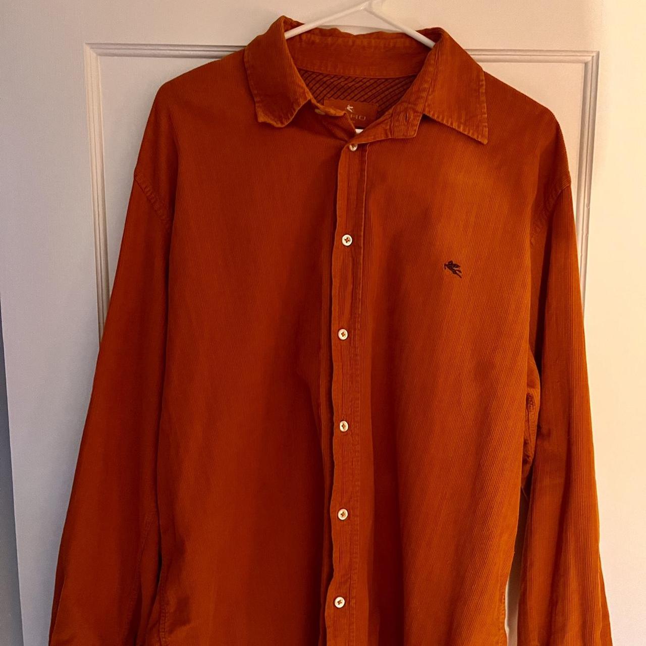 Etro Men's Orange Shirt