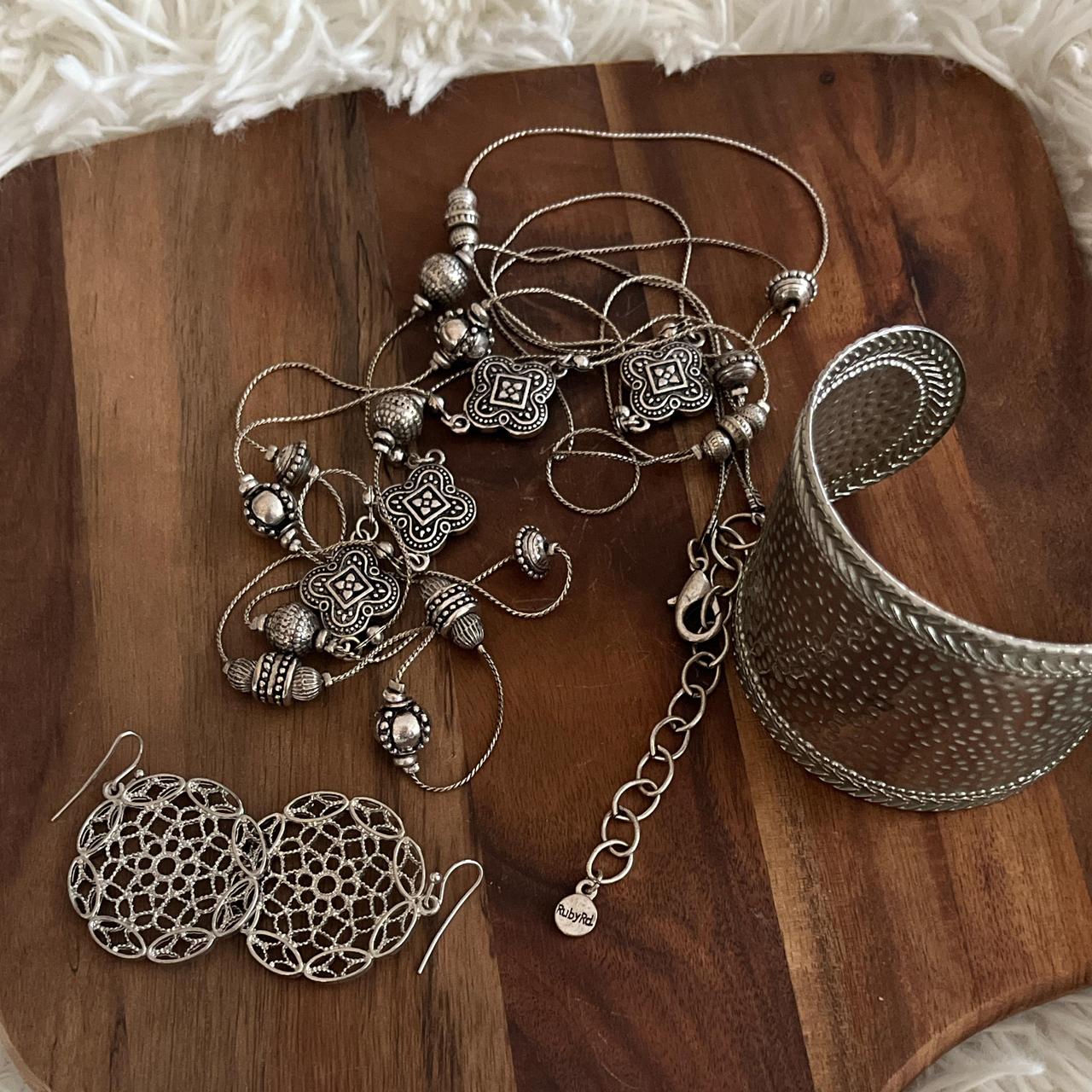 Ruby Rd. Women's Necklace - Silver/Brown – Ruby R… - image 1