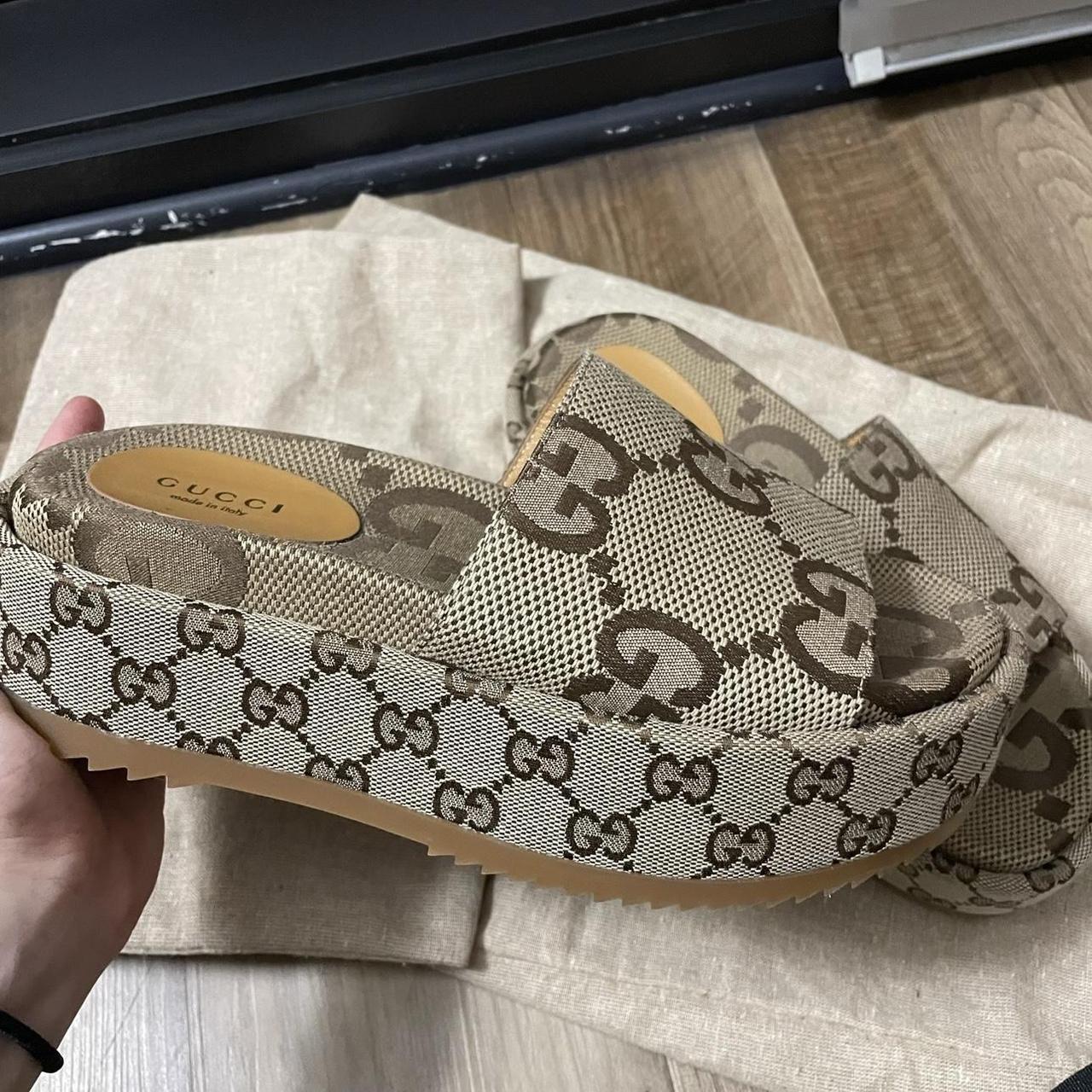 Gucci sales cream sandals