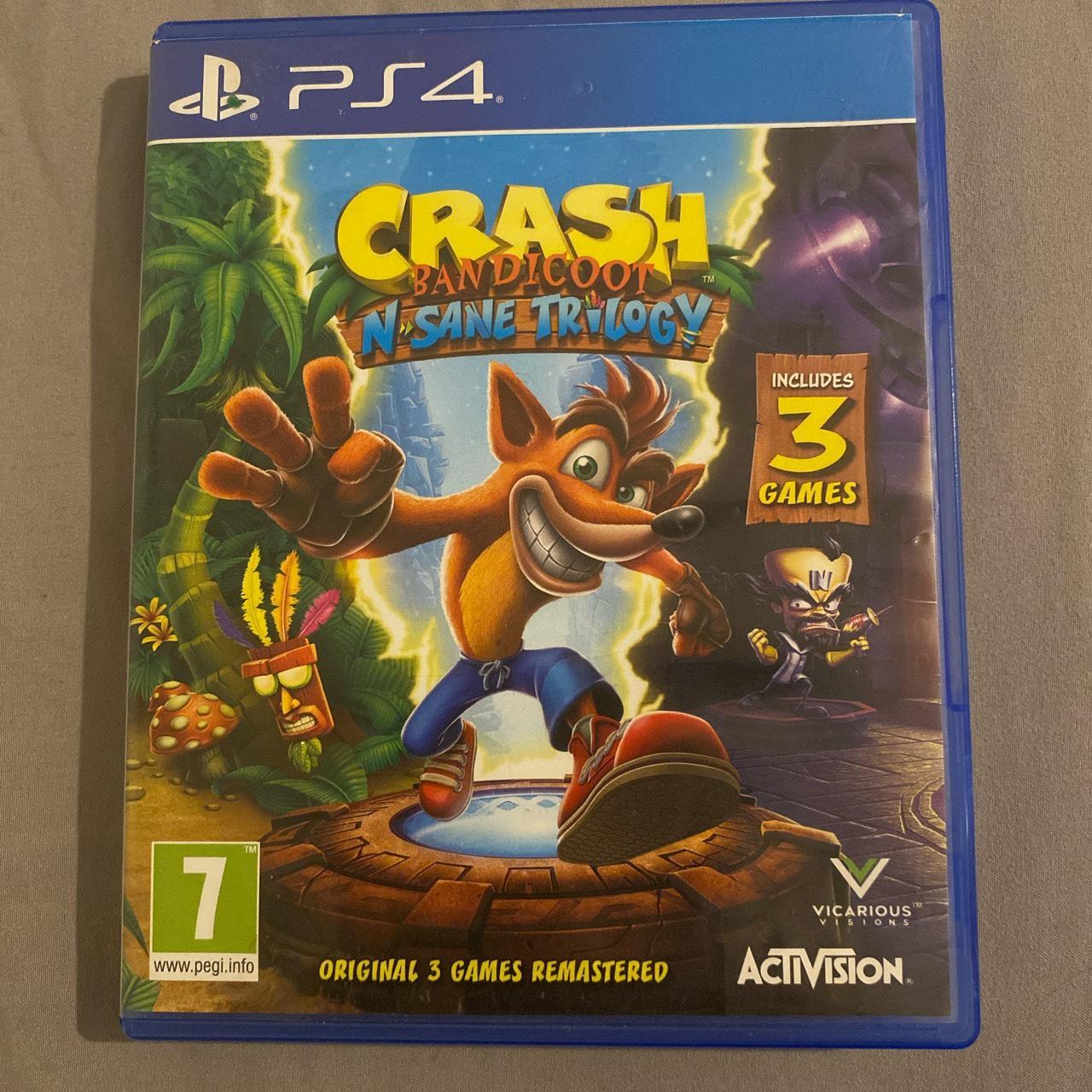 Crash Bandicoot N-sane Trilogy DvD Ps4 - Depop