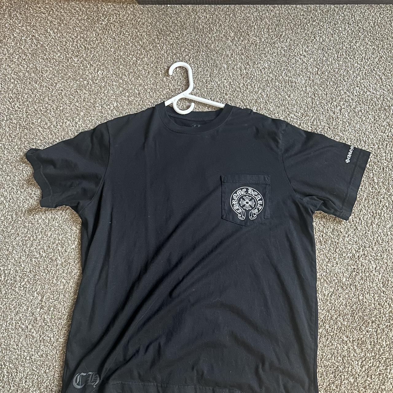 Chrome hearts tee in XL fits like a large print is... - Depop