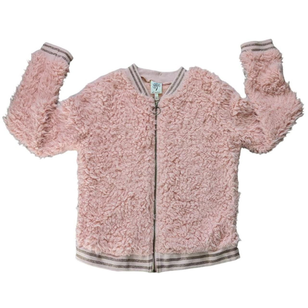 Pink teddy outlet bomber