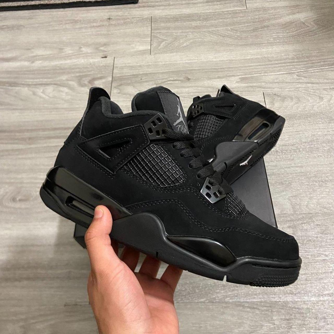 Jordan 4 Black Cat Size 10 - Depop